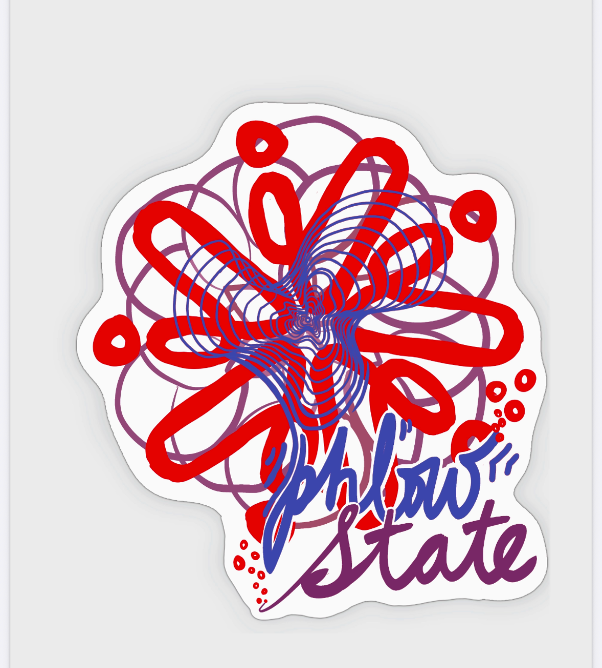 Phlow State Vinyl Sticker